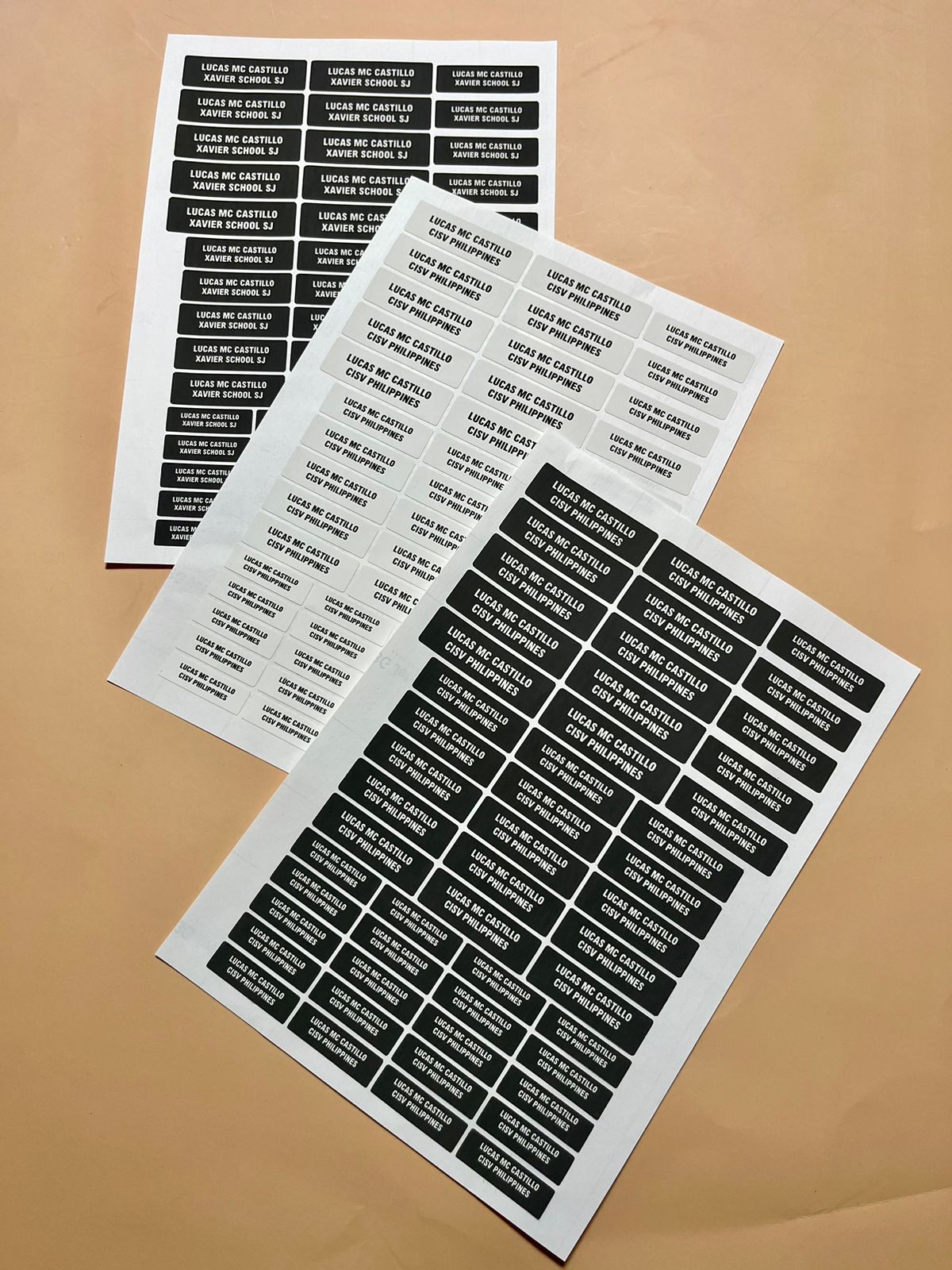 Name Labels - Waterproof Vinyl Stickers