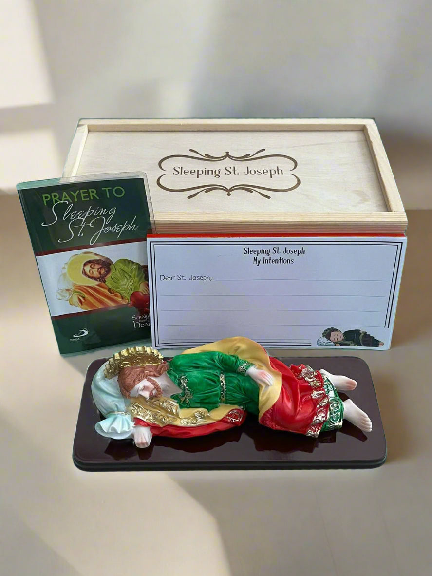 Sleeping St. Joseph in Keepsake Box