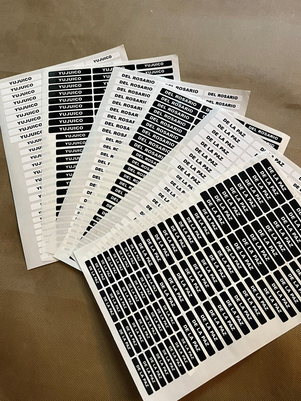 Name Labels - Waterproof Vinyl Stickers