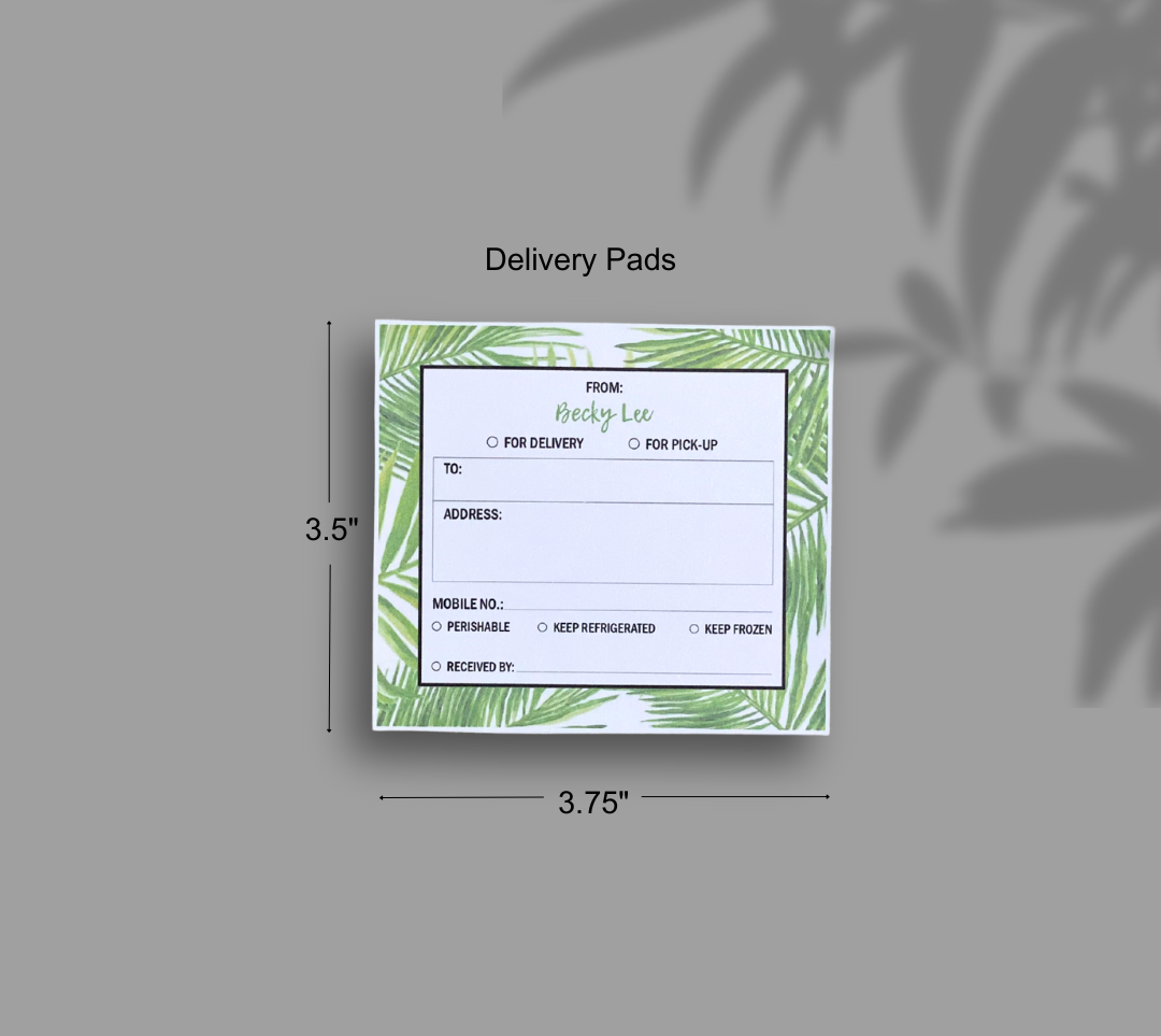 Stationery - Gift Cards, Delivery Pads, Memo Pads, Money Envelopes