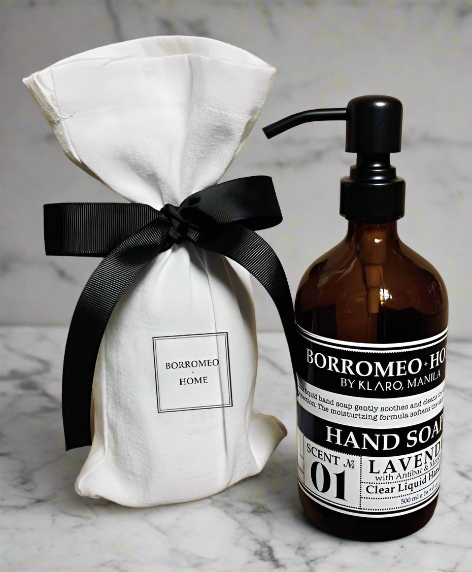 Clear Liquid Hand Soap in Personalized Pump Dispensers
