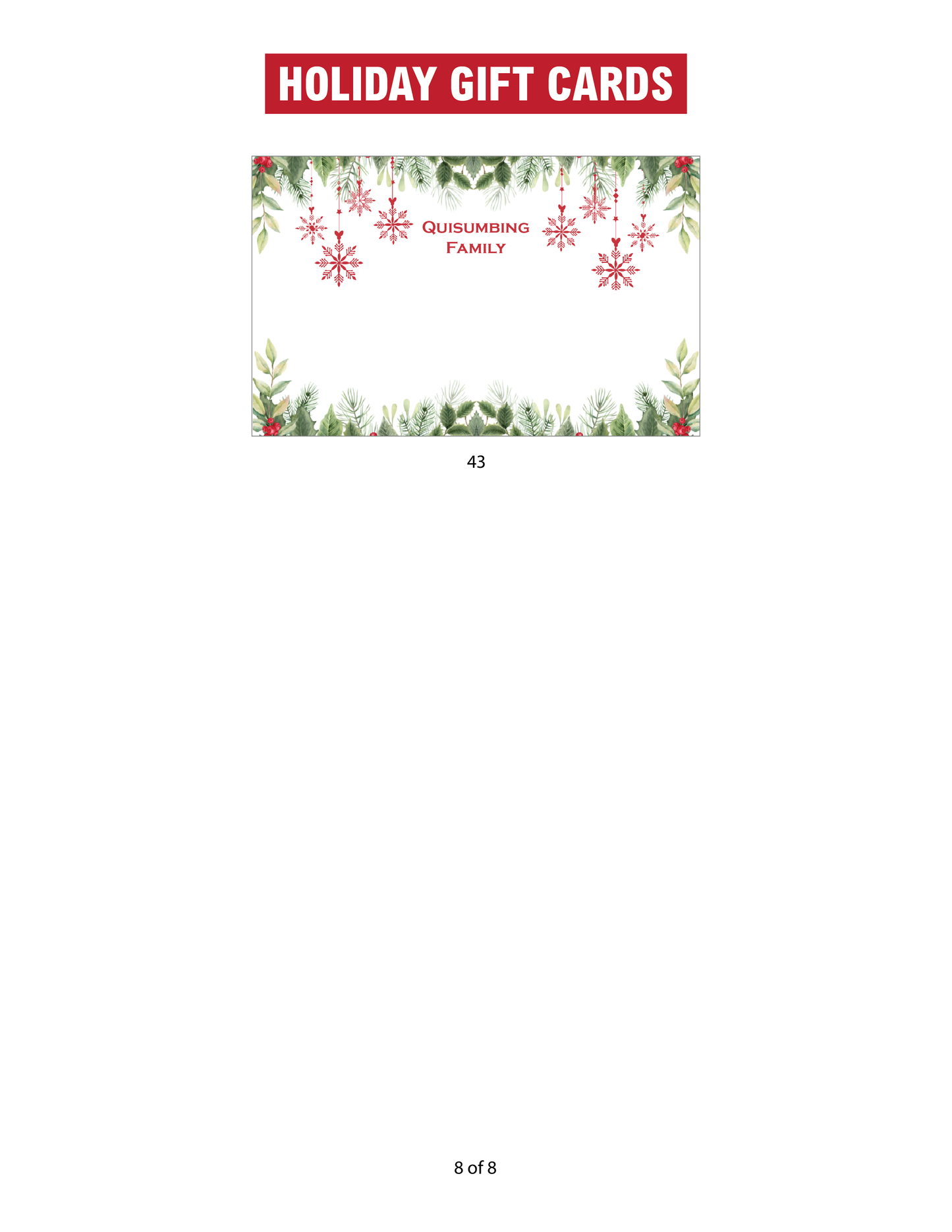 Stationery - Gift Cards, Delivery Pads, Memo Pads, Money Envelopes