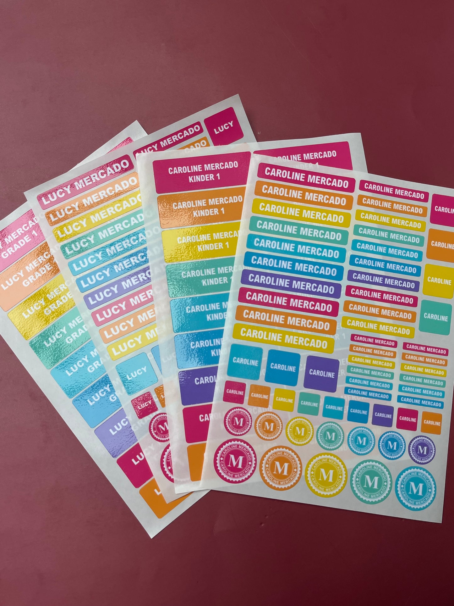 Name Labels - Waterproof Vinyl Stickers