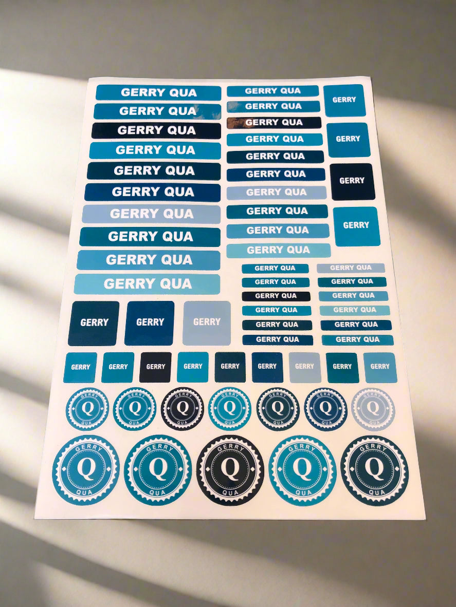 Name Labels - Waterproof Vinyl Stickers