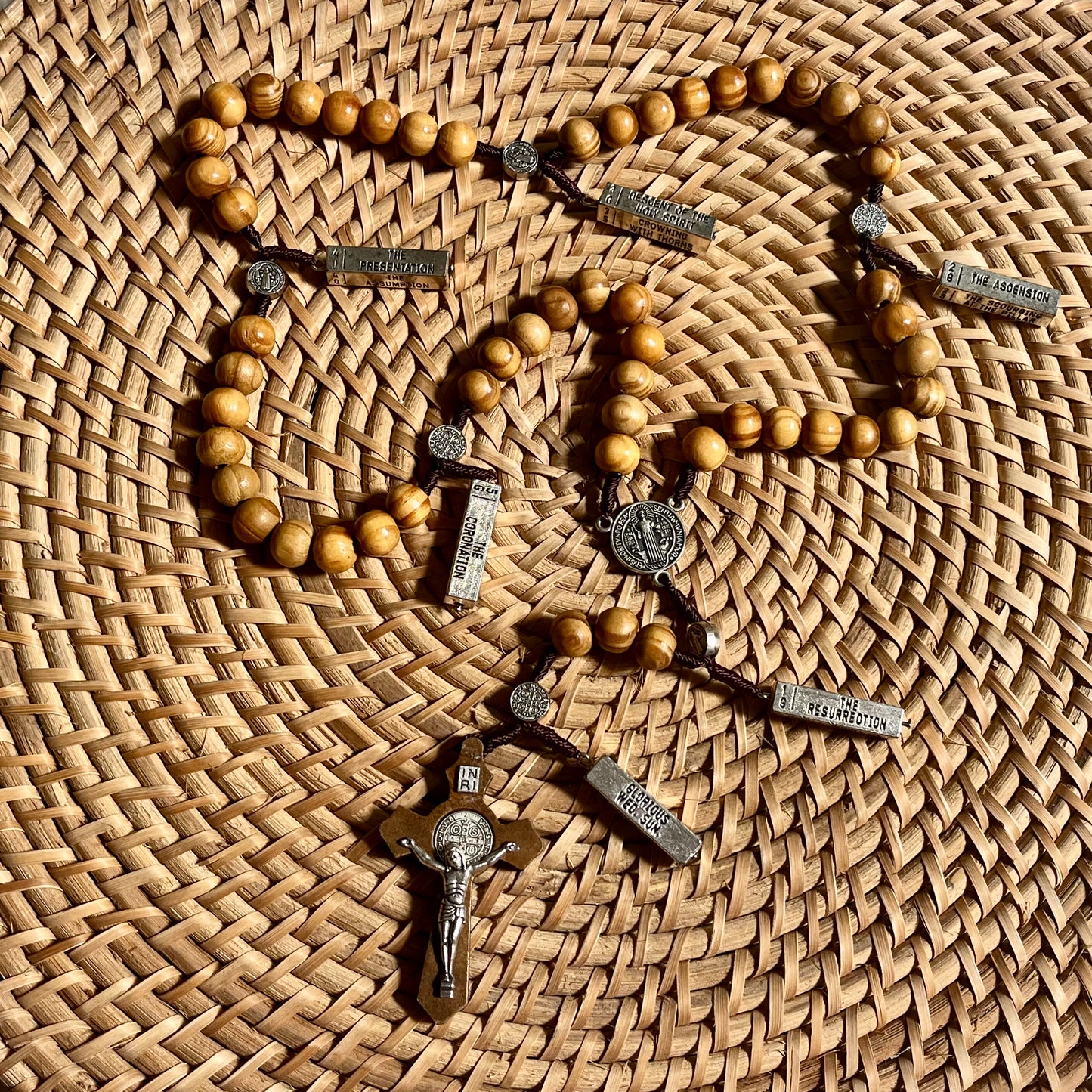 Wooden Mystery Rosary