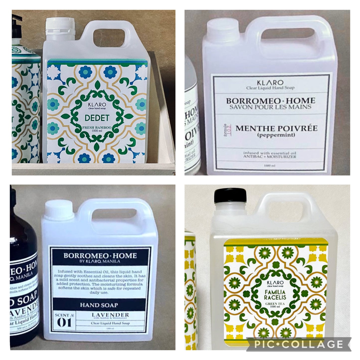Clear Liquid Hand Soap in Personalized Pump Dispensers