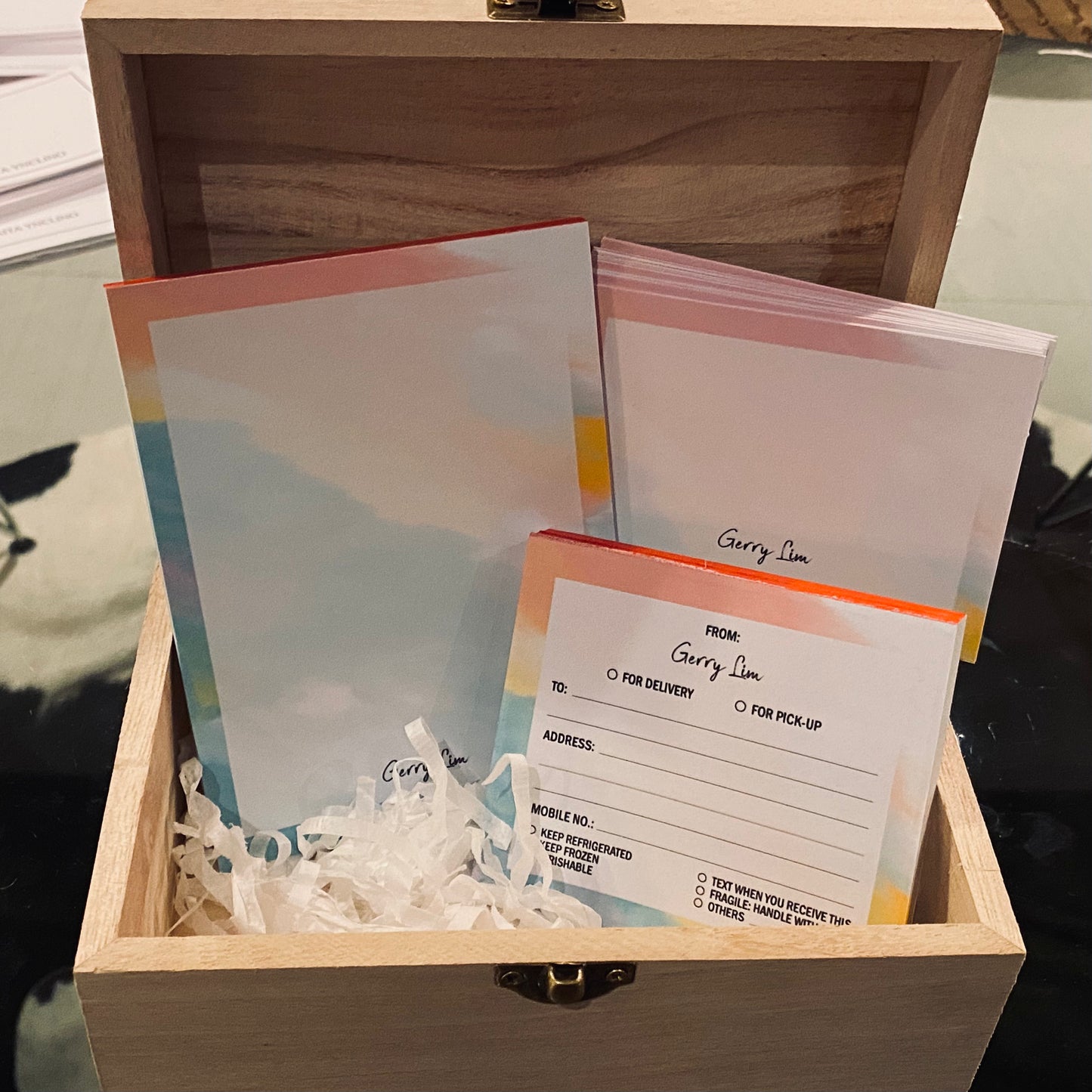 Stationery - Gift Cards, Delivery Pads, Memo Pads, Money Envelopes