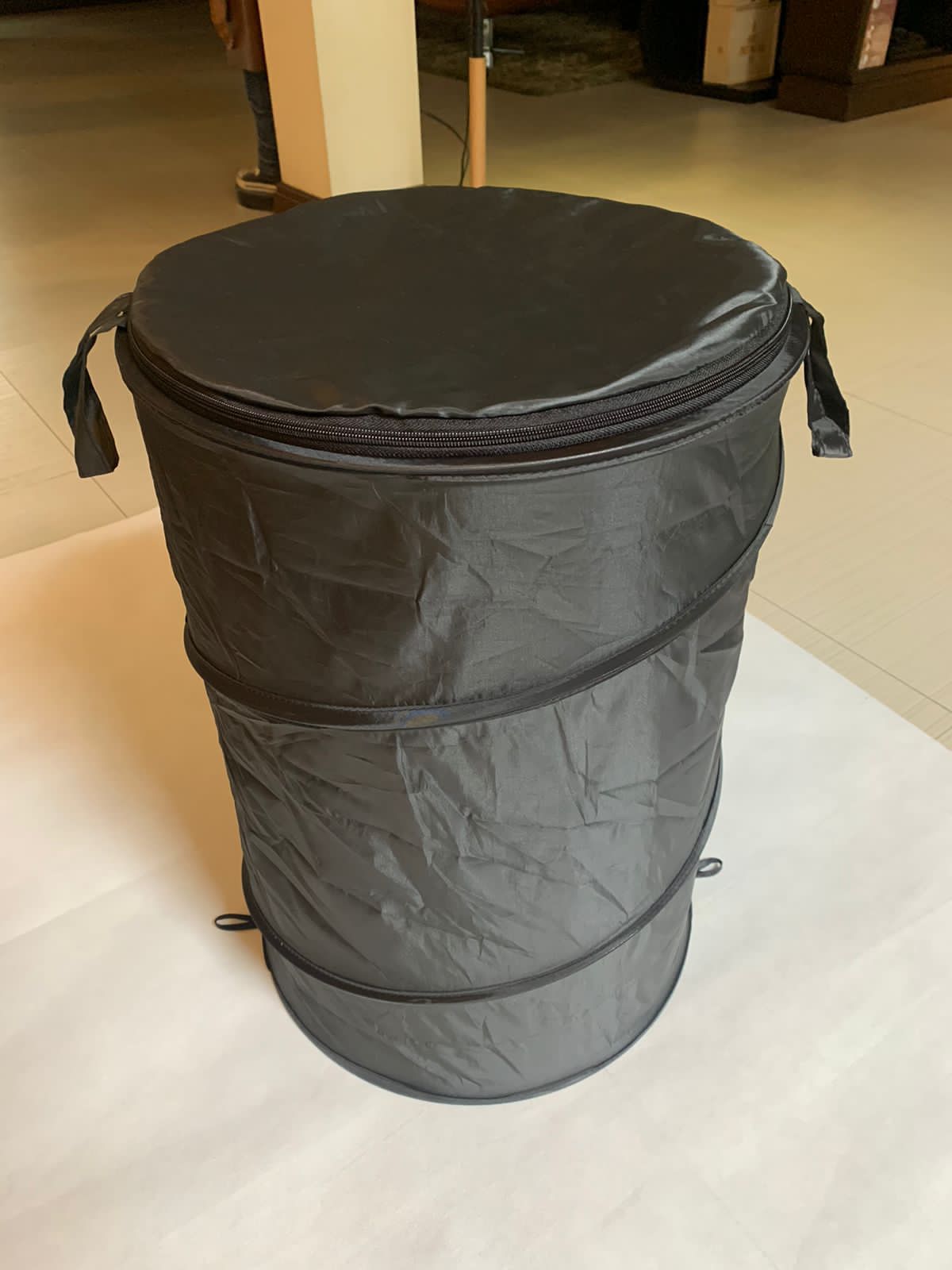 Cylindrical Collapsible Spiral Hamper