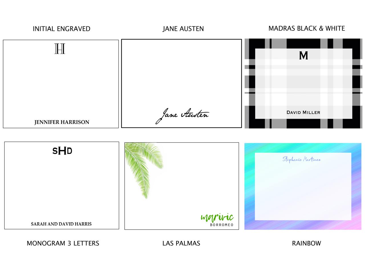 Stationery - Gift Cards, Delivery Pads, Memo Pads, Money Envelopes