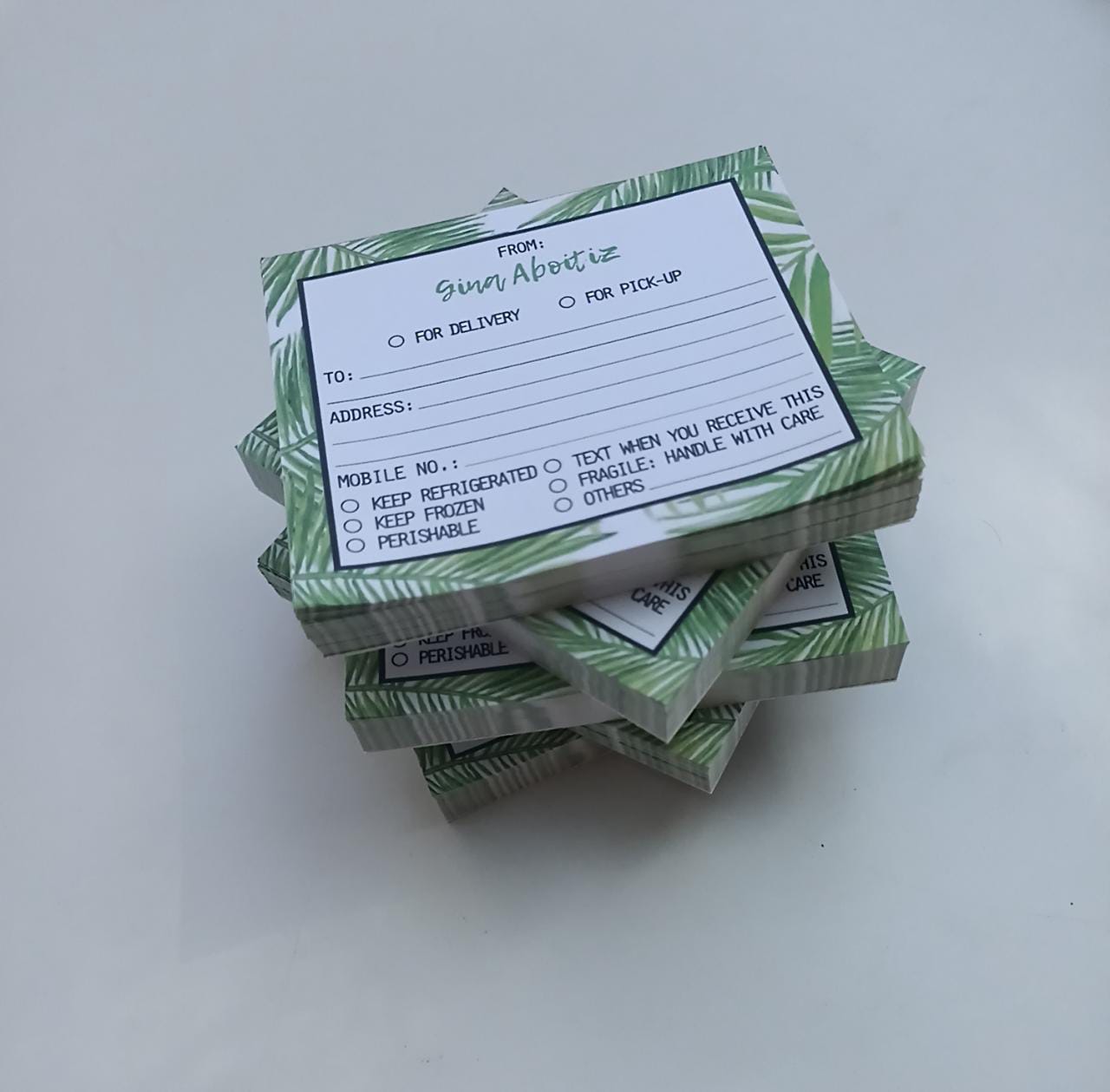 Stationery - Gift Cards, Delivery Pads, Memo Pads, Money Envelopes