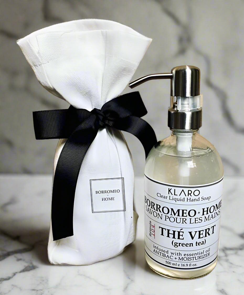 Clear Liquid Hand Soap in Personalized Pump Dispensers