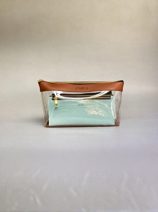 Currency Leather Organizer Pouch