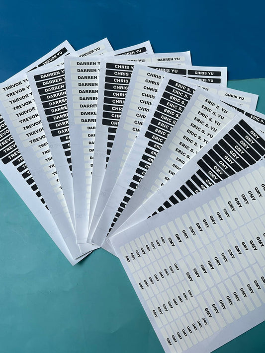 Iron-On Name Labels
