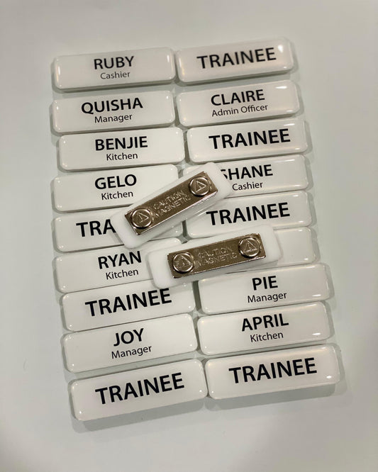 Magnetic Name Badges 20's