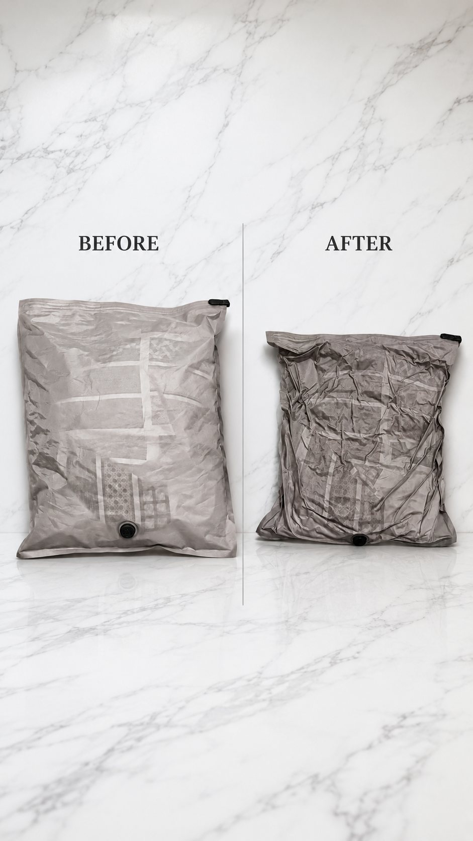 Pump-Free Vaccum Bags