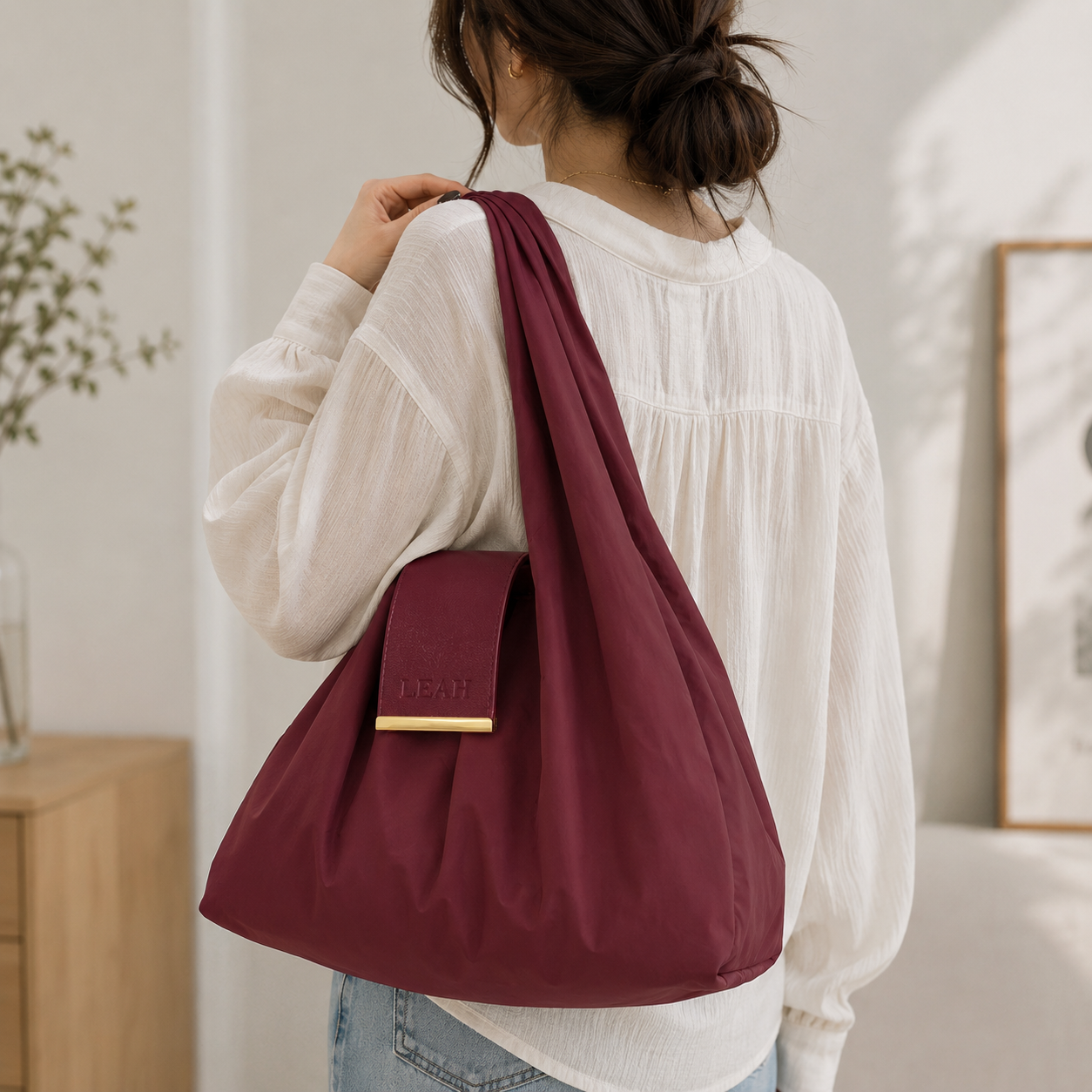 Leather Keychain Shopping Bag