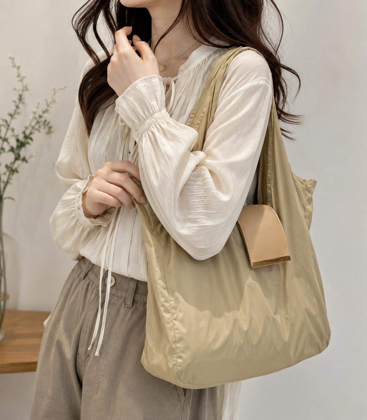 Leather Keychain Shopping Bag