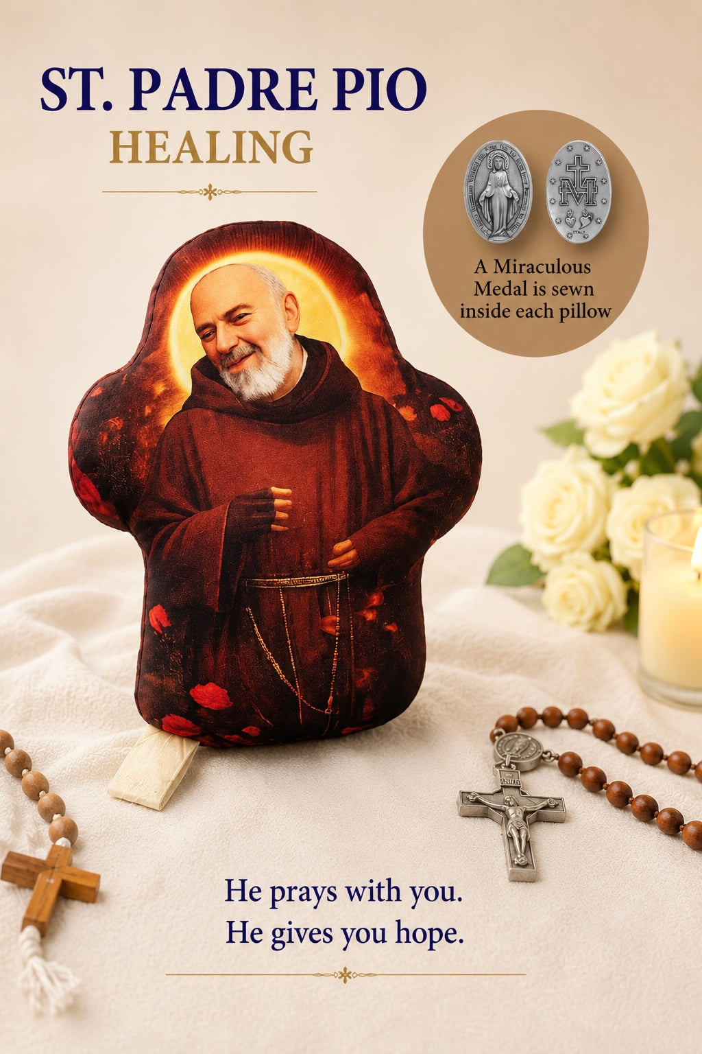 Comfort Cross Hand Pillow