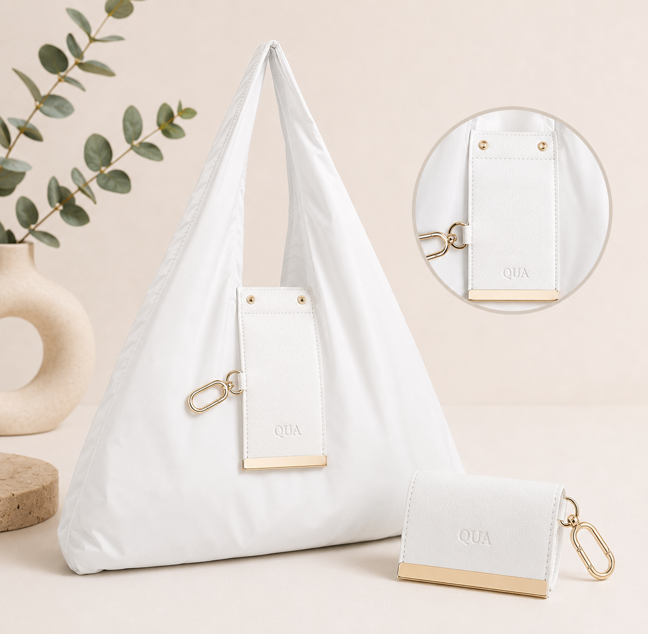 Leather Keychain Shopping Bag