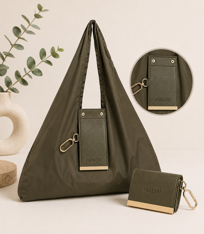 Leather Keychain Shopping Bag
