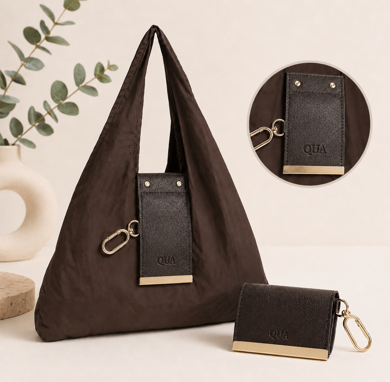 Leather Keychain Shopping Bag