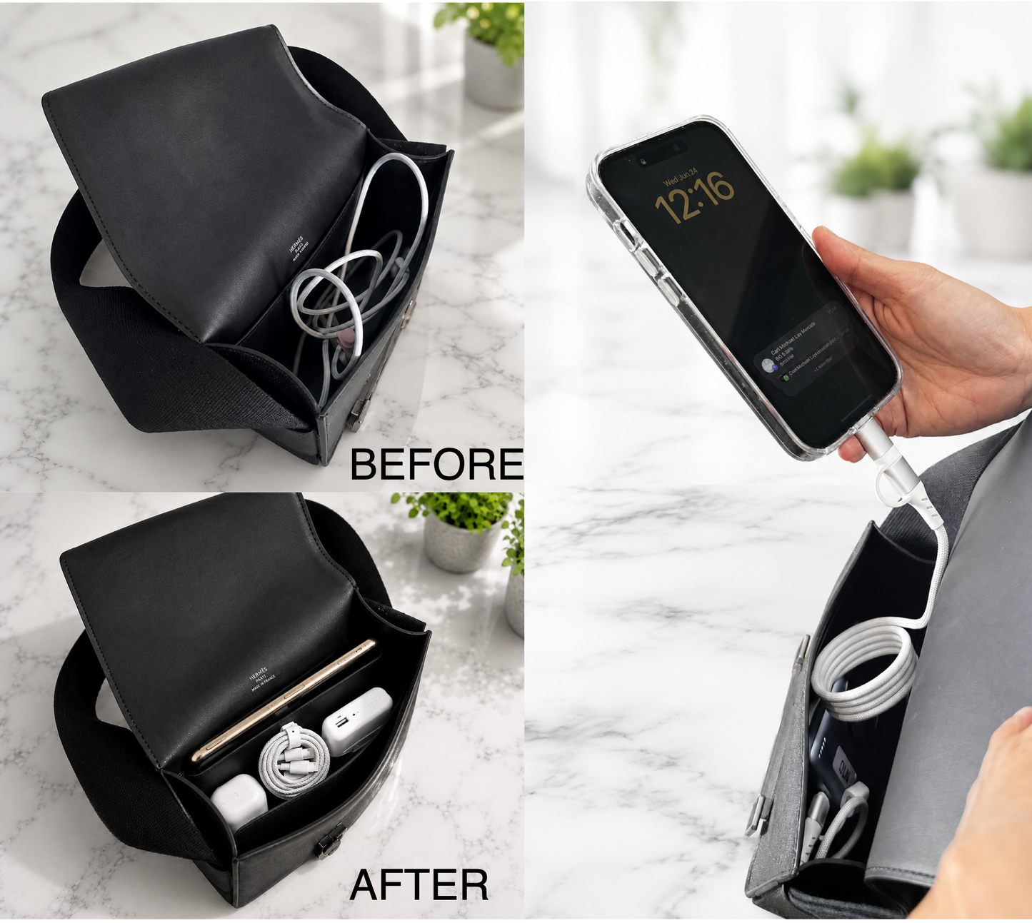 Magnetic Self-Coiling Cable Charger