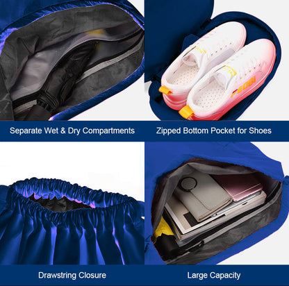 Foldable Drawstring Gym/Swim Bag