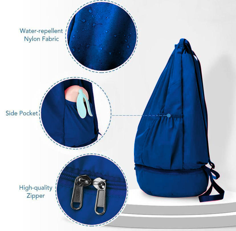 Foldable Drawstring Gym/Swim Bag