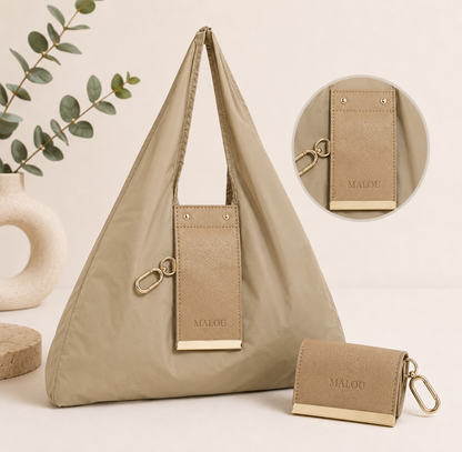 Leather Keychain Shopping Bag