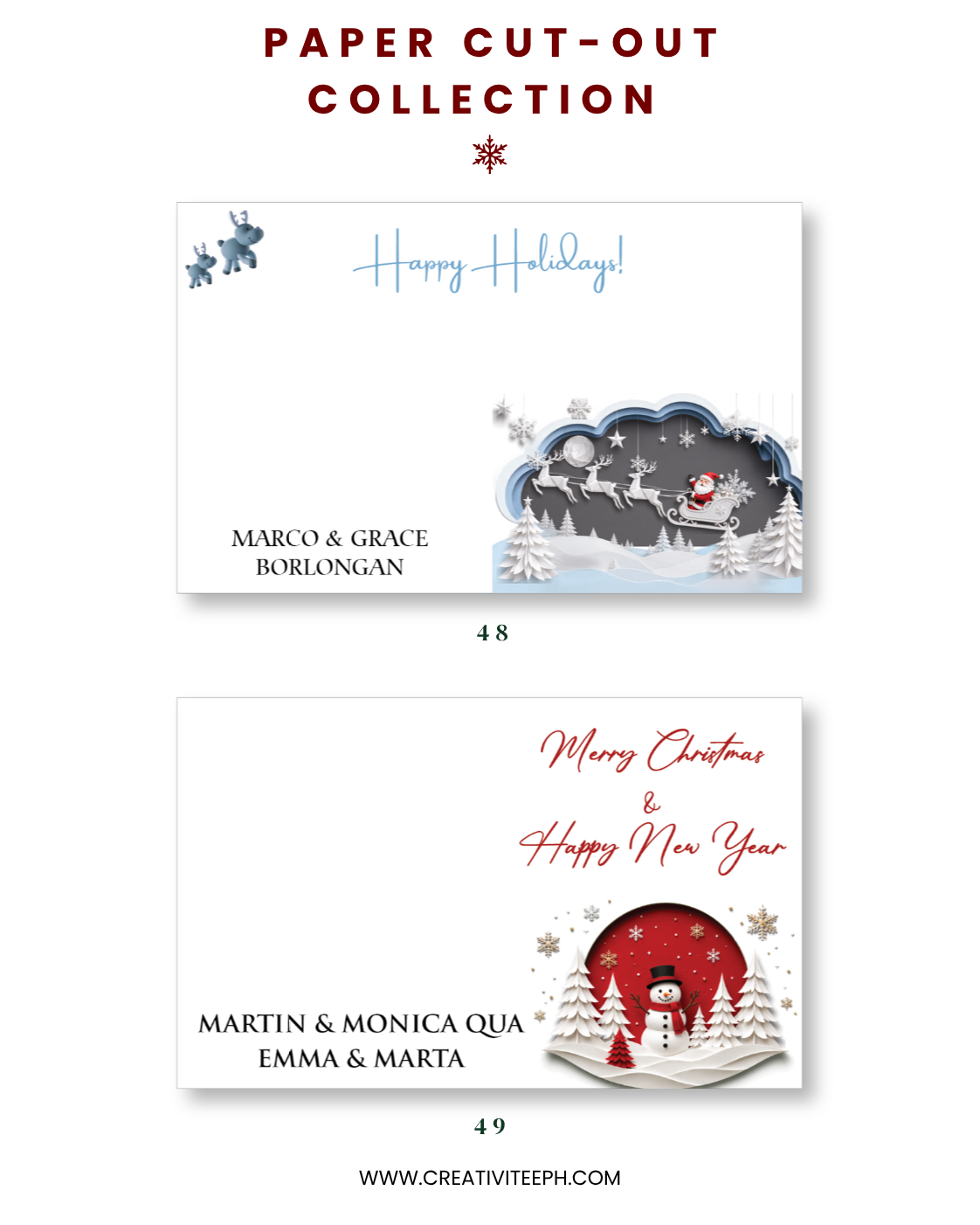 Holiday Stationery - Gift Cards, Delivery Pads, Money Envelopes