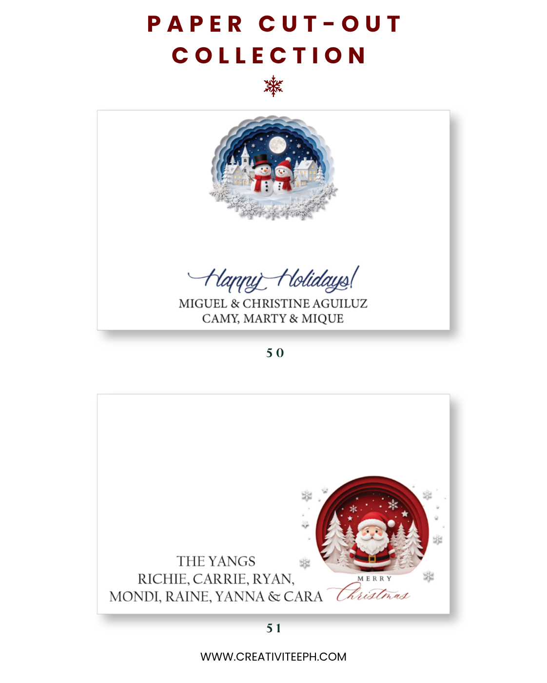 Holiday Stationery - Gift Cards, Delivery Pads, Money Envelopes