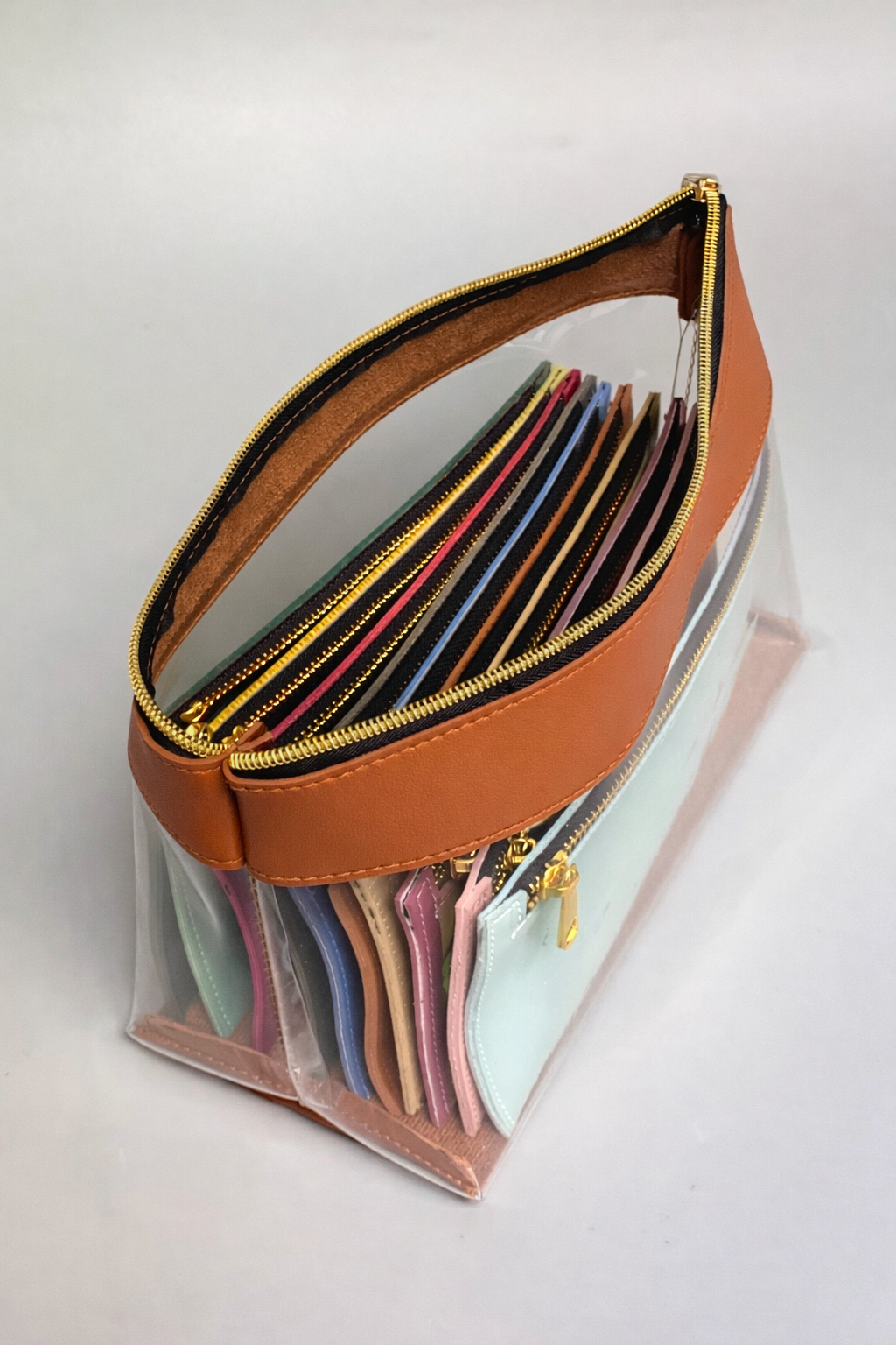 Currency Leather Organizer Pouch