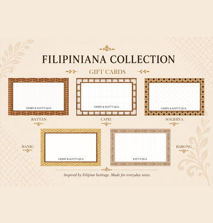 Stationery - Filipiniana Collection - Gift Cards, Delivery Pads, Memo Pads