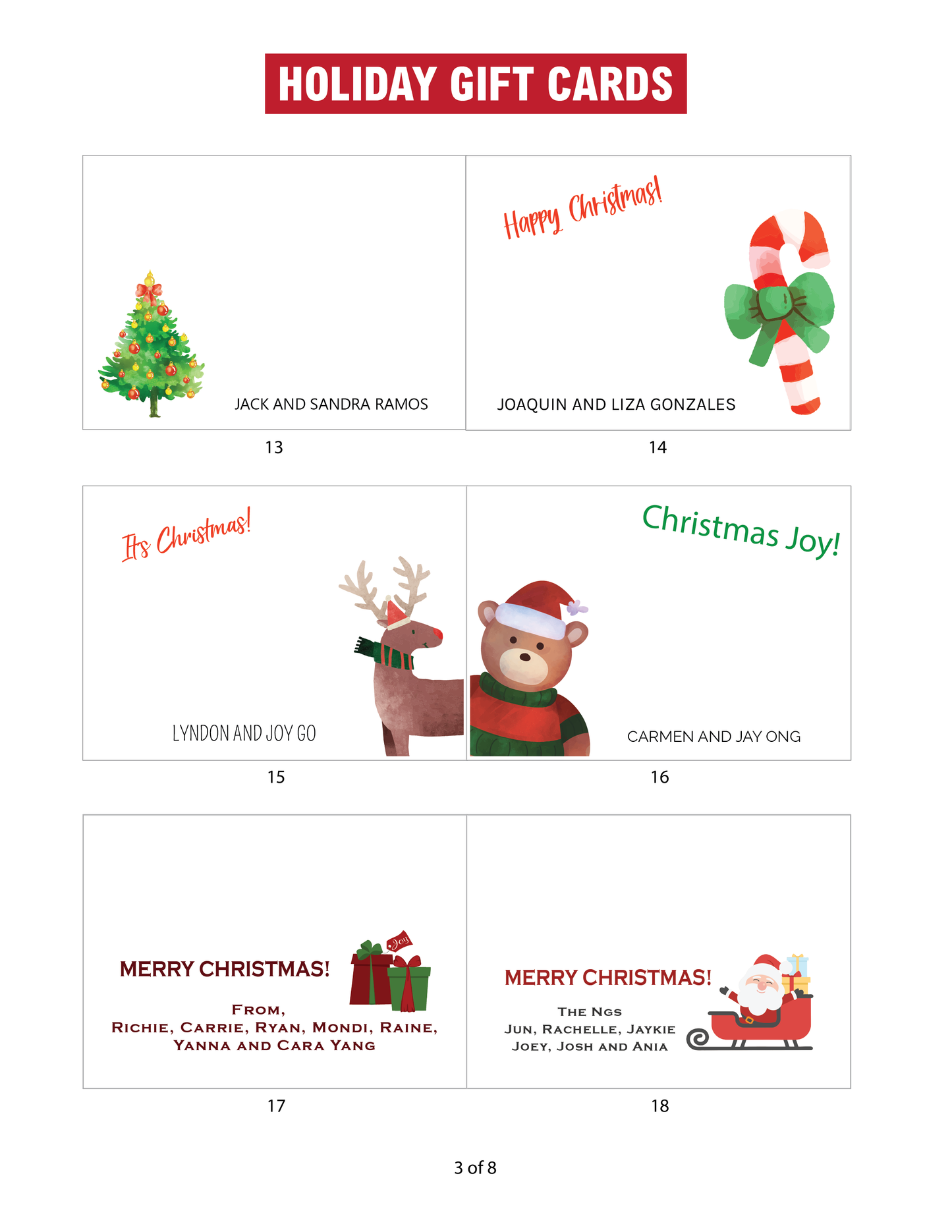 Stationery - Gift Cards, Delivery Pads, Memo Pads, Money Envelopes