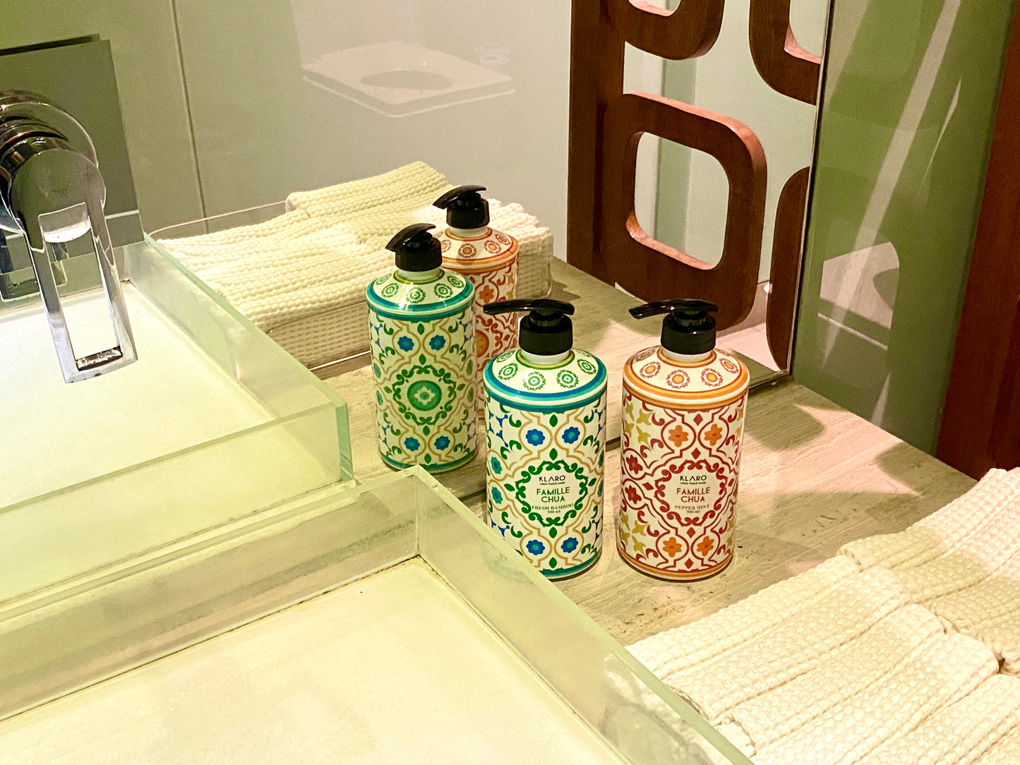 Clear Liquid Hand Soap in Personalized Pump Dispensers