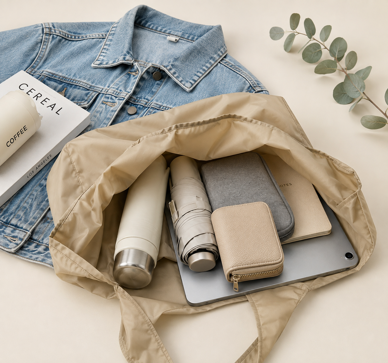Leather Keychain Shopping Bag