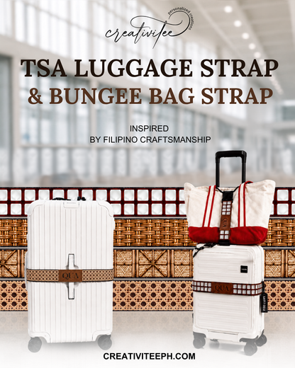 TSA Elastic Luggage Strap & Bungee Bag Strap (and luggage connector)