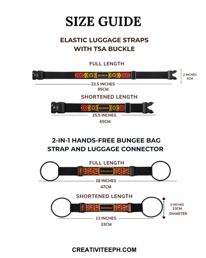 TSA Elastic Luggage Strap & Bungee Bag Strap (and luggage connector)