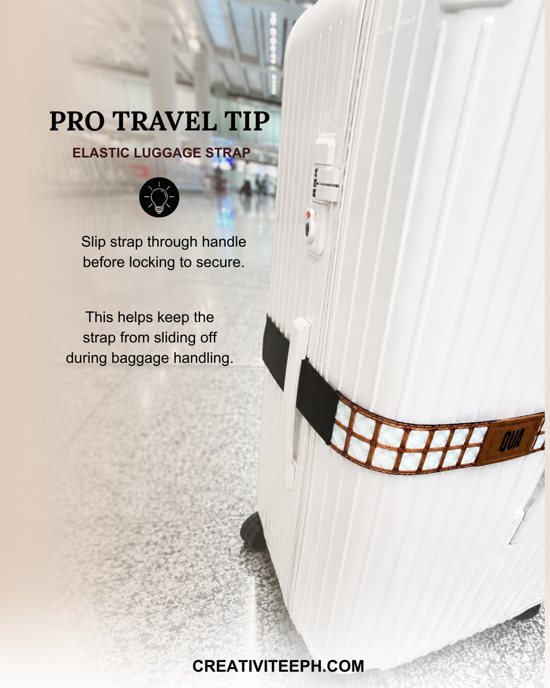 TSA Elastic Luggage Strap & Bungee Bag Strap (and luggage connector)