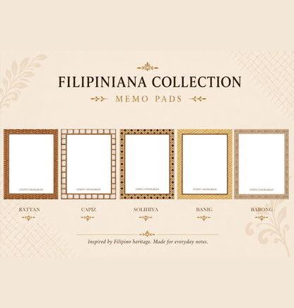 Stationery - Filipiniana Collection - Gift Cards, Delivery Pads, Memo Pads