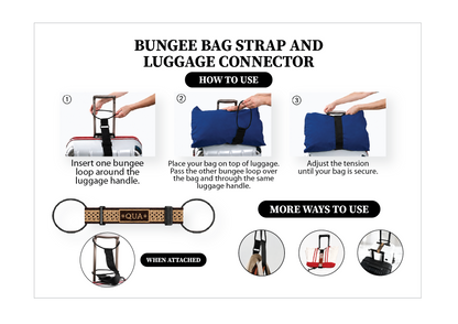 TSA Elastic Luggage Strap & Bungee Bag Strap (and luggage connector)