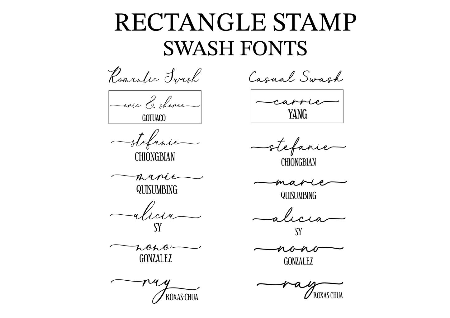 Self-Inking Personal Stamps