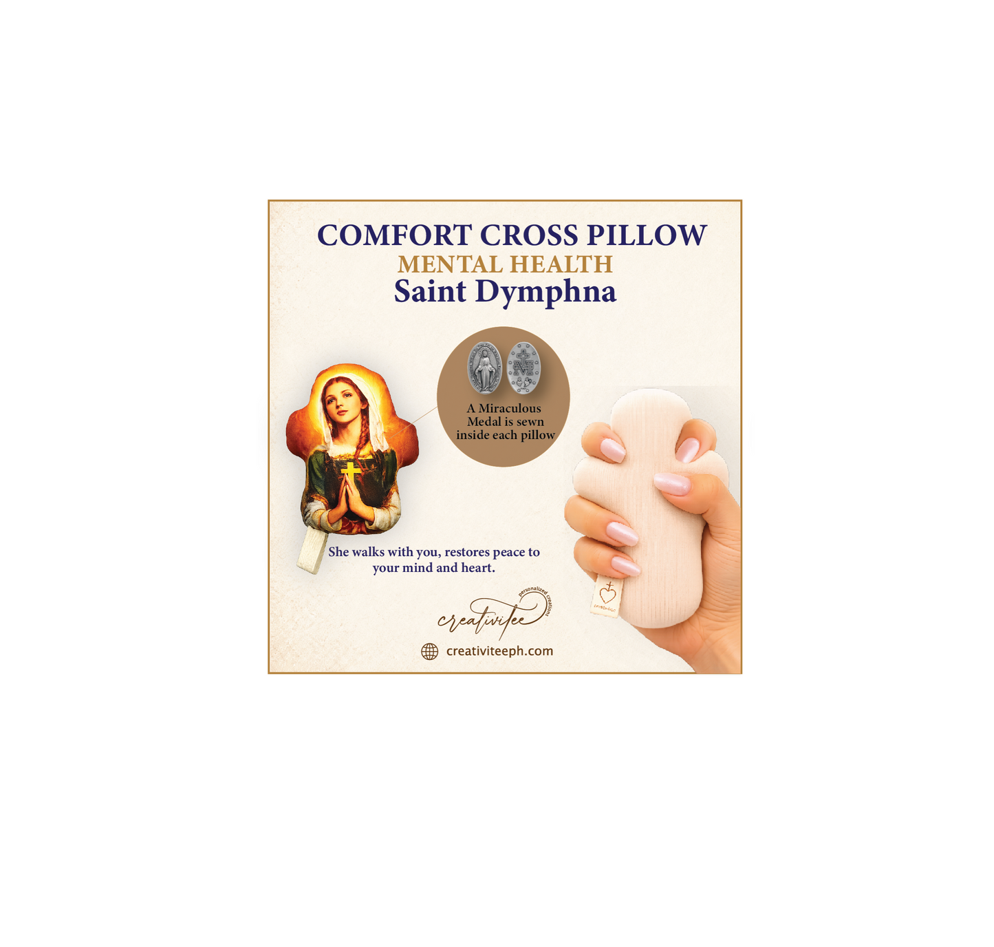 Comfort Cross Hand Pillow