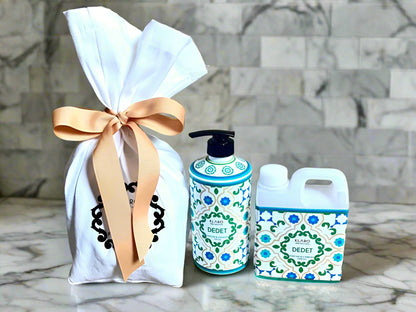 Clear Liquid Hand Soap in Personalized Pump Dispensers