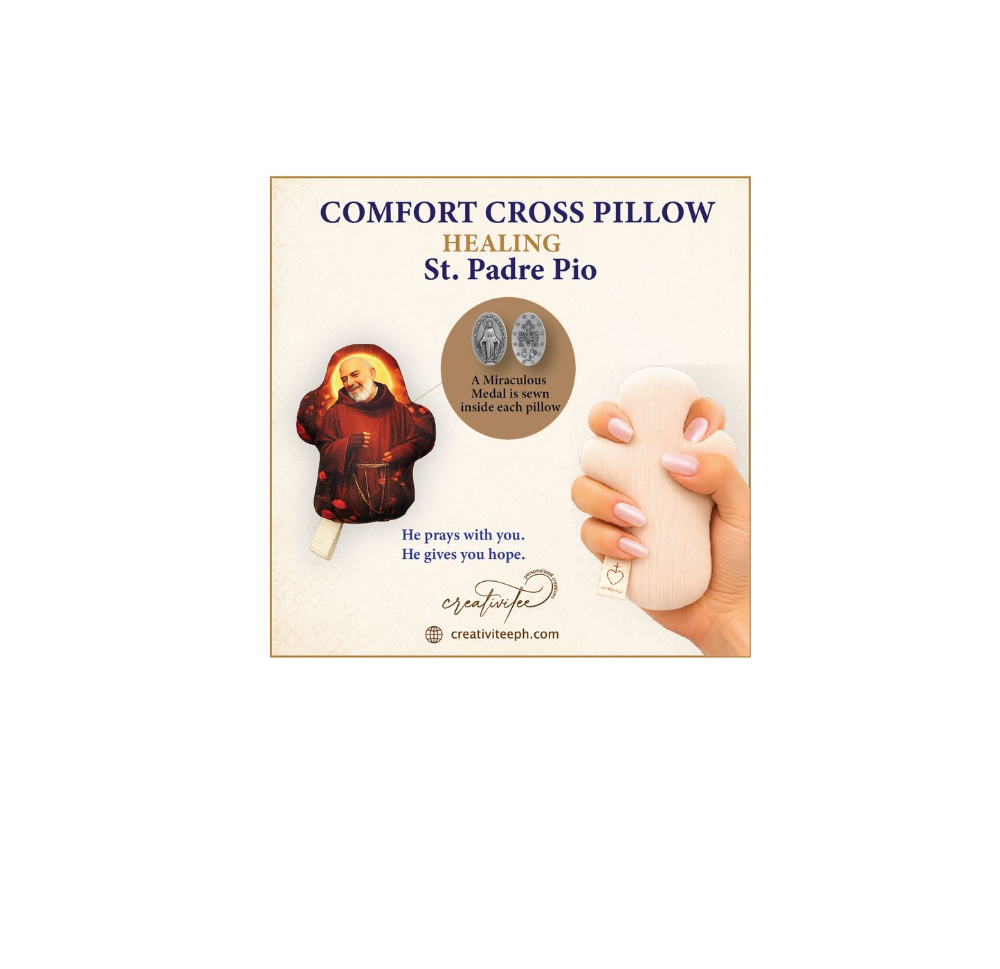 Comfort Cross Hand Pillow