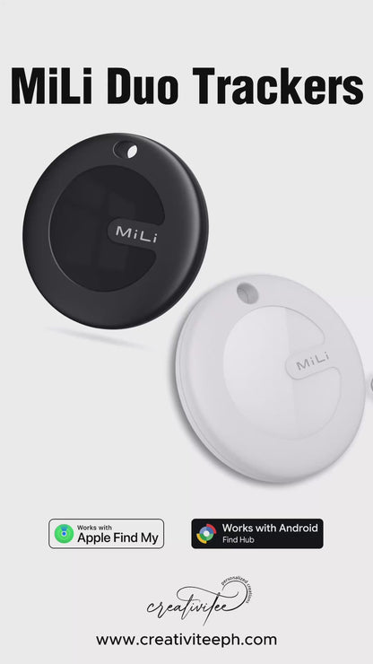 MiLi Trackers (Tag with keyring, Card, Tag in Dome Case)
